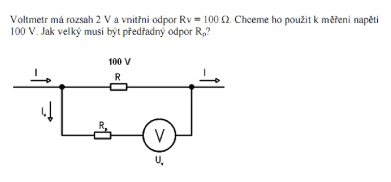 Výpočet předřadného odporu